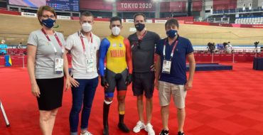 Szabó László (jobbra) találkozott az ezüstérmet szerző Novák Károly Eduárd román sportminiszterrel